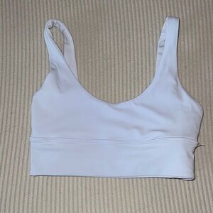 Lululemon light gray sports bra